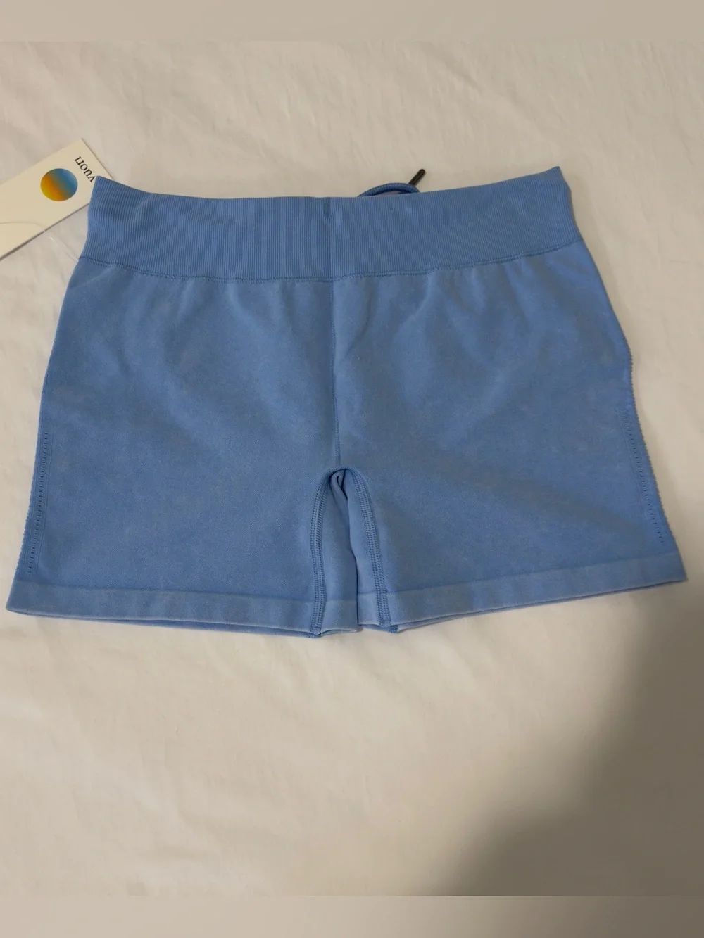 Vuori Pointelle Seamless Short Oasis Blue NEW